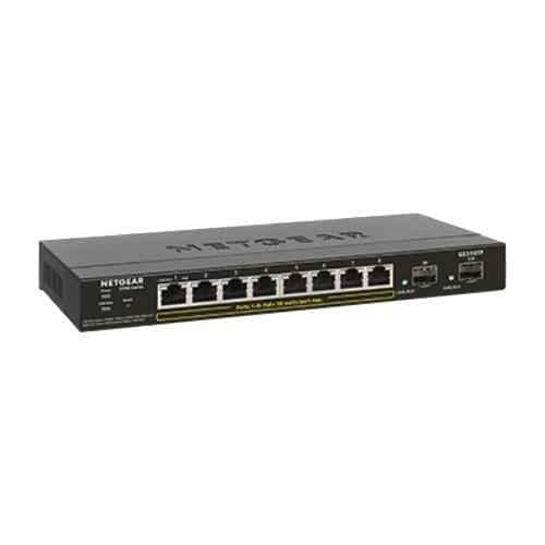Netgear 55W 8 Port Gigabit Ethernet Poe Plus Smart Managed Pro Switch with 2 Sfp Ports, GS310TP