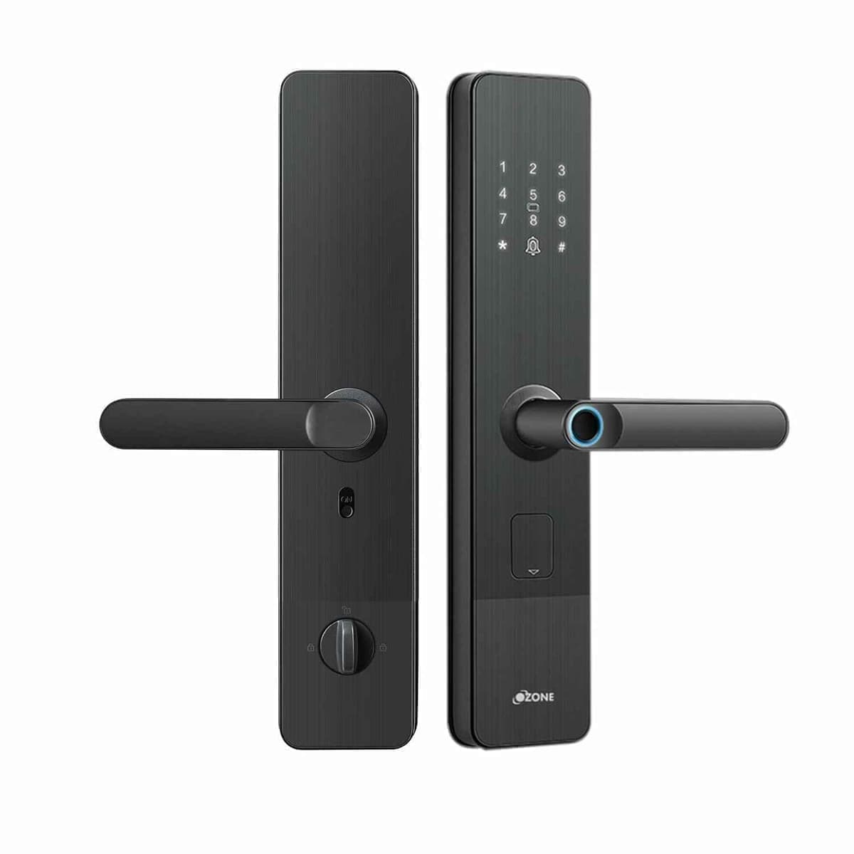 Ozone OZ-FDL-01 Life Nxt Stainless Steel Grey 5 in 1 Smart Door Lock with Doorbell