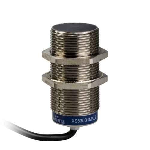 Schneider Electric XS M30 24-240VAC/DC Brass Inductive Proximity Sensor with 2m Cable, XS530B1MAL2