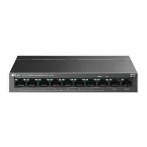 TP Link 10 Ports 10/100Mbps PoE Network Switch, LS110P