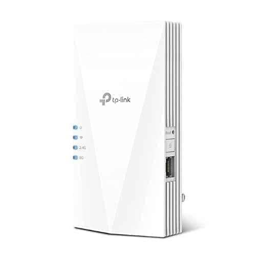 TP-Link 1000Mbps White Mesh Dual Band Wi-Fi 6 Range Extender, RE700X