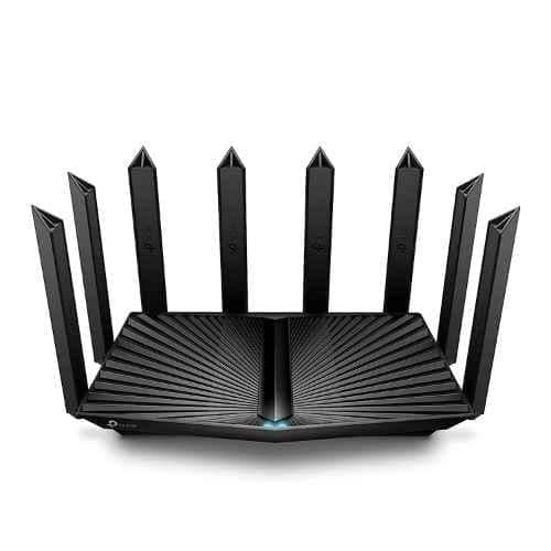 TP-Link AX7800 7800Mbps Black Tri-Band Gigabit 8-Stream Wi-Fi 6 Router, Archer AX95