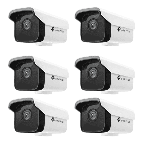 TP-Link C300HP VIGI 3MP 4mm Outdoor Bullet Network IP Camera with Smart Detection, Smart IR, WDR, NVR Enable, 3D DNR & Night Vision (Pack of 6)