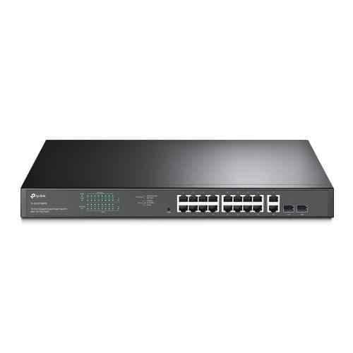 TP-Link TL-SG1218MPE JetStream 16-Port Gigabit Easy Smart PoE+ Switch with 2 SFP Slots
