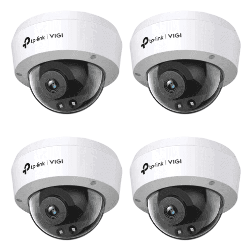 TP-Link VIGI C220I 2MP 2.8mm IR Dome Network IP Camera with Human, Vehicle Detect, NVR Enable, Smart Detection & Flexible Management (Pack of 4)