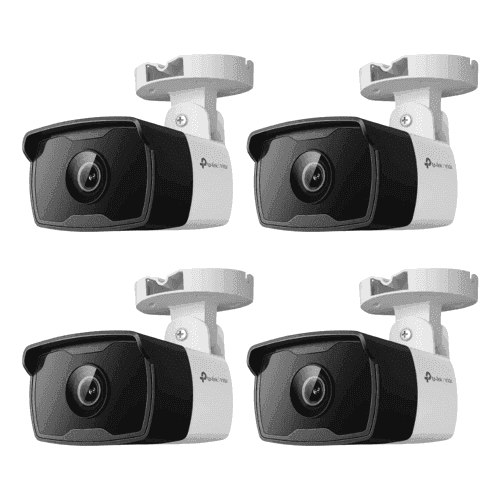 TP-Link VIGI C320I 2MP 6mm Outdoor IR Bullet Network IP Camera with Human, Vehicle Detect, NVR Enable, Smart Detect & IP67 Waterproof (Pack of 4)