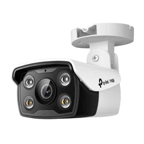 TP-Link VIGI C340 4MP 6mm Outdoor Full-Colour Bullet Network IP Camera with Human & Vehicle Detect, NVR Enable, Active Defense & Two Way Audio