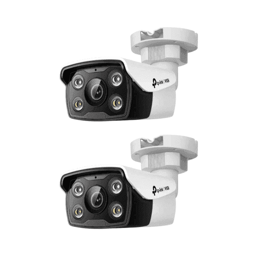 TP-Link VIGI C350 5MP 6mm Outdoor Full-Colour Bullet Network IP Camera with Human/Vehicle Detect, NVR Enable, Active Defense, 2Way Audio & (Pack of 2)