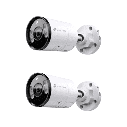 TP-Link VIGI C385 8MP Outdoor Full-Colour Bullet Network IP Camera with Human, Vehicle Detect, NVR Enable, IP67 Waterproof & 2 Way Audio (Pack of 2)