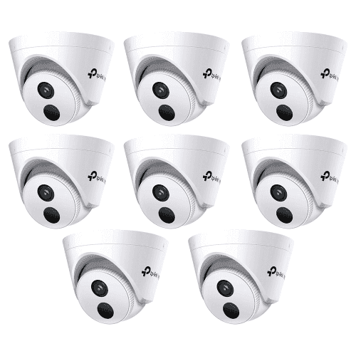 TP-Link VIGI C420I 2MP 4mm IR Turret Network IP Camera with Human, Vehicle Classification, NVR Enable, Smart Detect & Corridor Mode (Pack of 8)