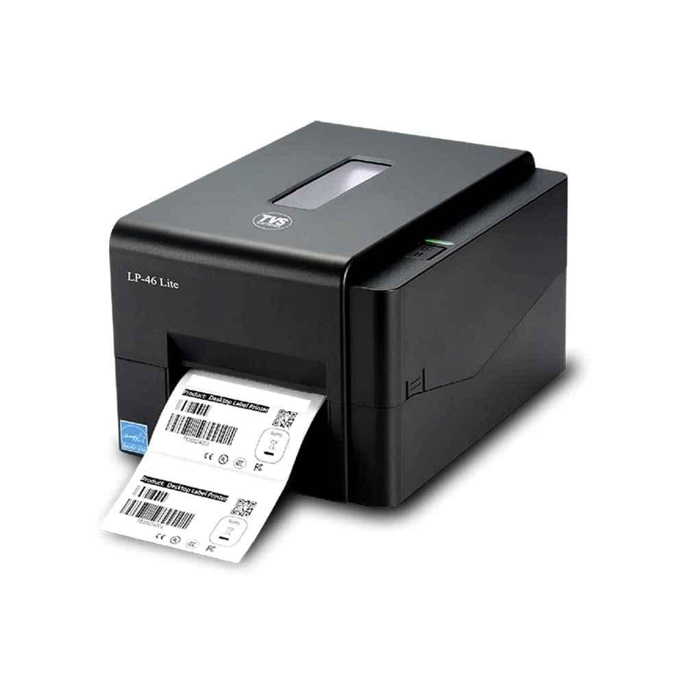TVS LP46 LITE Thermal Label Printer 4 Inch USB Direct Thermal Printer|Supports 0.5? and 1? Ribbon Core|High Ribbon Capacity-300 Meters|1 Year Warranty