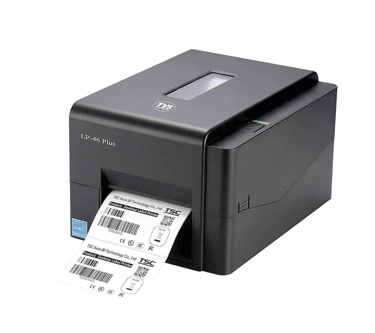 TVS LP46 Plus Thermal Label Printer 4 Inch USB + Serial + LAN|Supports 0.5? and 1? Ribbon Core|High Ribbon Capacity-300 Meters|1 Year Warranty