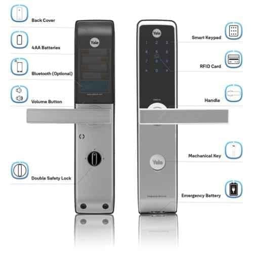Yale YDM 3115 A Series Mortise Silver Smart Lock