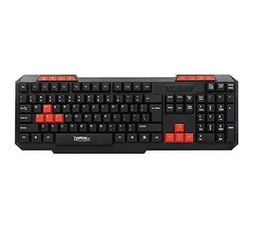 Zebronics KM2000 113Key Black Multimedia Wired Standard Desktop Keyboard with 1.45m Cable
