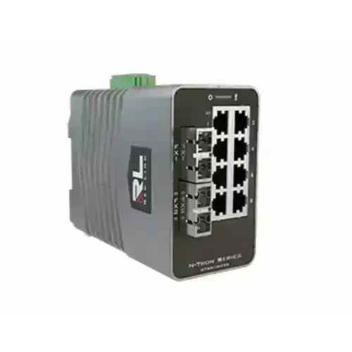 Red Lion Managed 10 Port Industrial Ethernet Switch, NT-5010-FX2-SC80