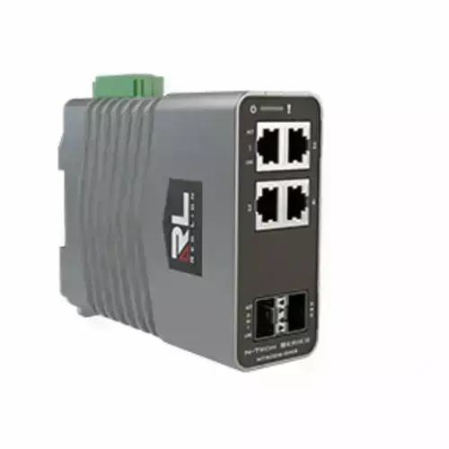 Red Lion Managed 6 Port Industrial Ethernet Switch, NT-5006-DM2-0000