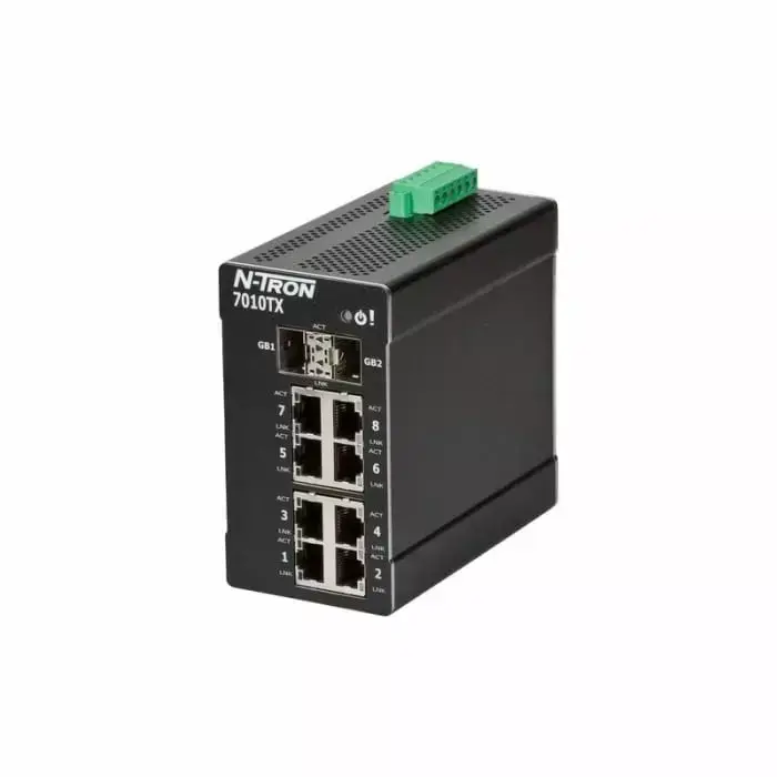 Red Lion TX Series DIN Rail Mount Ethernet Switch, 8 RJ45 Ports, 10/100Mbit/s Transmission, 10 - 30V dc, 508TX