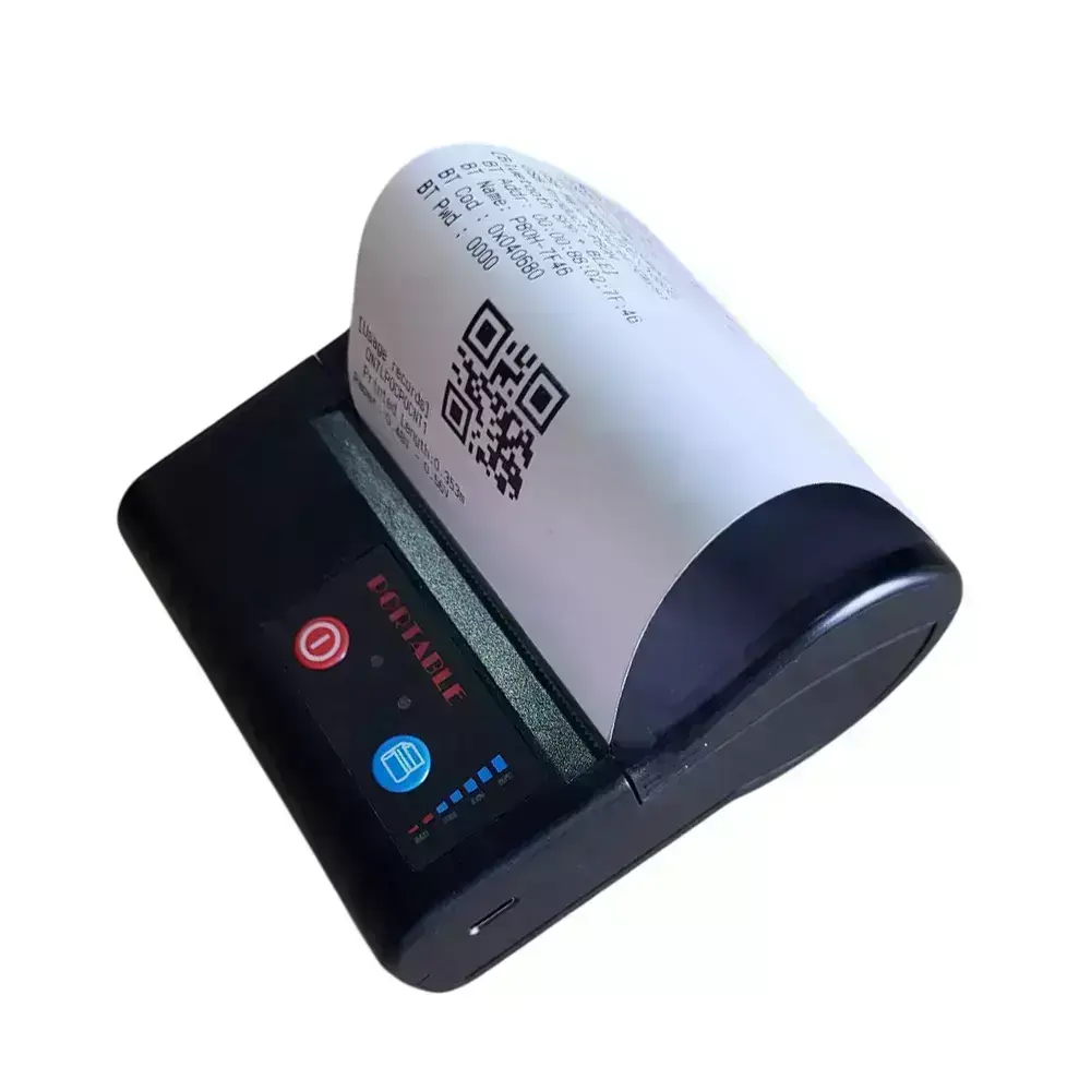 Shreyans Portable Thermal Label Printer Black for Paper Width 20-75 mm, SRS80H