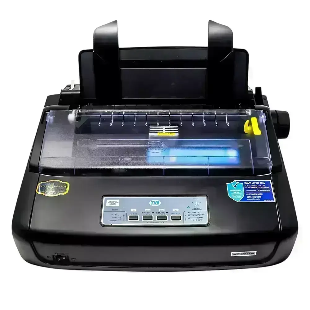 TVS 80 Col Dot Matrix Printer Bi Directional Black, MSP 270 Classic Plus