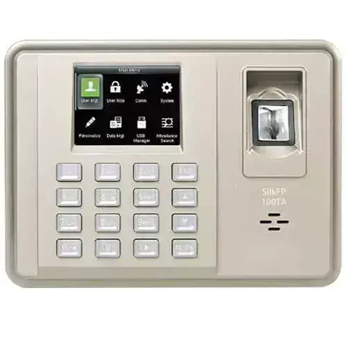 ZKTeco Biometric Time and attendance Machine with Free Software Fingerprint SilkFP-100TA